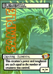 Elemental Token – Custom: Beheaded Shishigami